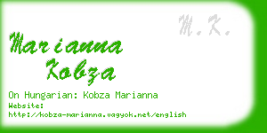 marianna kobza business card